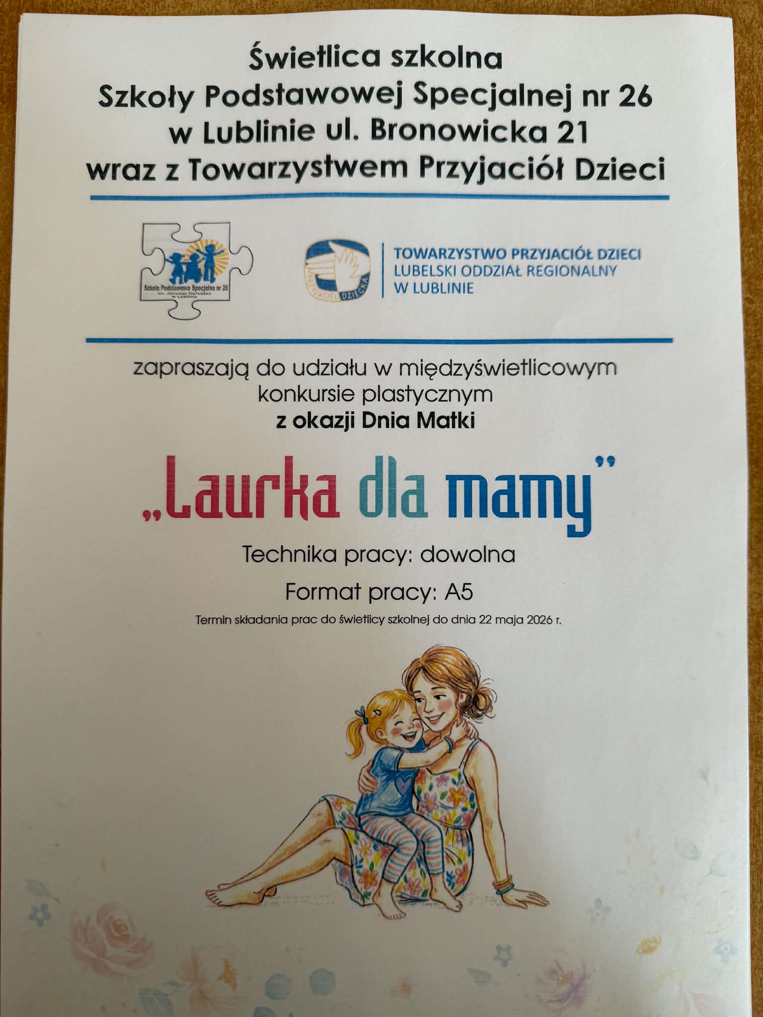 Konkurs „Laurka dla mamy”.