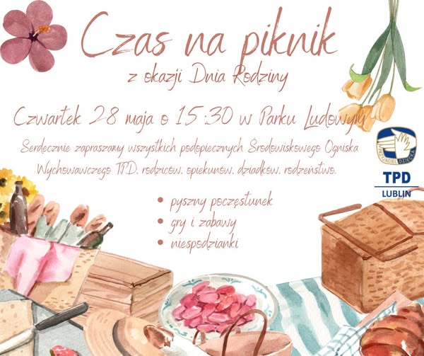 Piknik z okazji Dnia Rodziny.